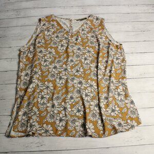 Hawthorne Women's Sleeveless Floral Tank Top Blouse Size 3XL 3X